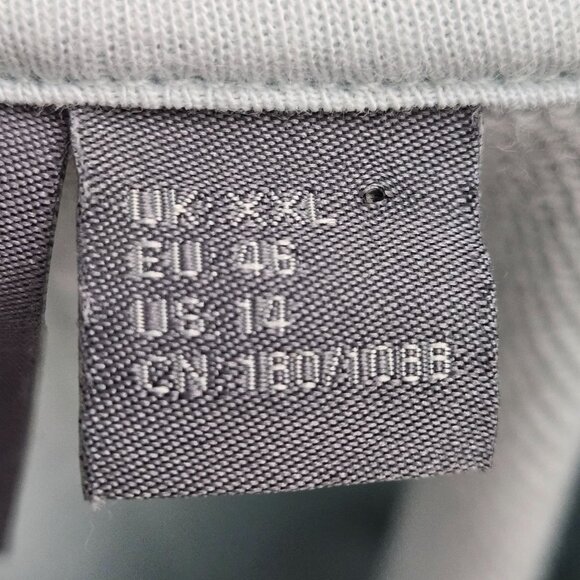 Sweaty Betty Revive Sweatshirt Womens 14 Aqua Blue Peplum Oversized Loungewear - Picture 13 of 15